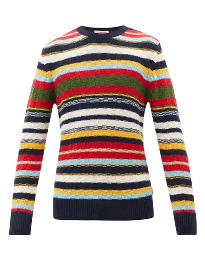 Orlebar Brown Ethan Augustus Striped Merino Wool Sweater In Multi