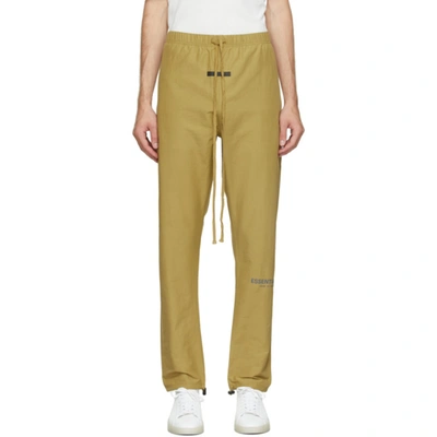 Essentials Khaki Track Lounge Trousers In Amber