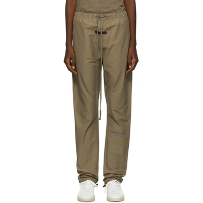 Essentials Taupe Track Lounge Pants In Harvest