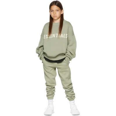 Essentials Kids Green Knit Sweater In Pistachio | ModeSens 