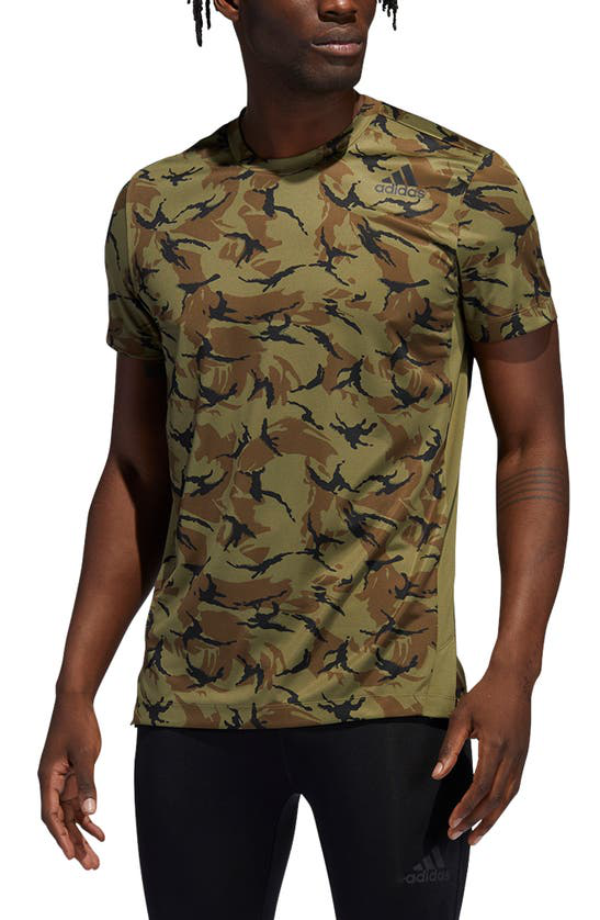 Adidas Originals Adidas Men's Jungle Camo Everyday T-shirt In Focus Olive |  ModeSens