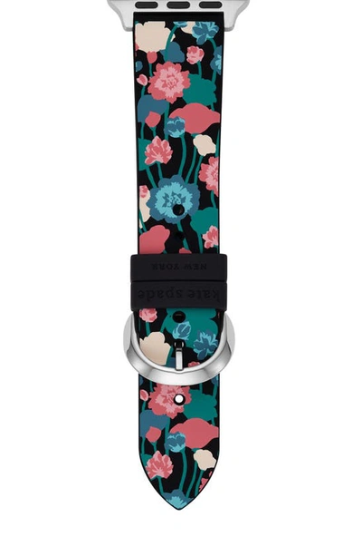 Kate Spade Vine Print Silicone 16mm Apple Watch® Watchband In Multi