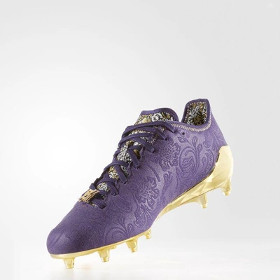 Adizero 5-star 6.0 Sunday's Best Cleats In Dark Purple/eggplant/metallic Gold | ModeSens