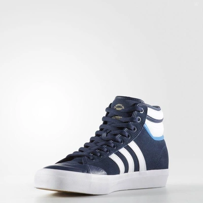 Adidas Originals Matchcourt High Rx2 Shoes In Collegiate Navy/running  White/bluebird | ModeSens