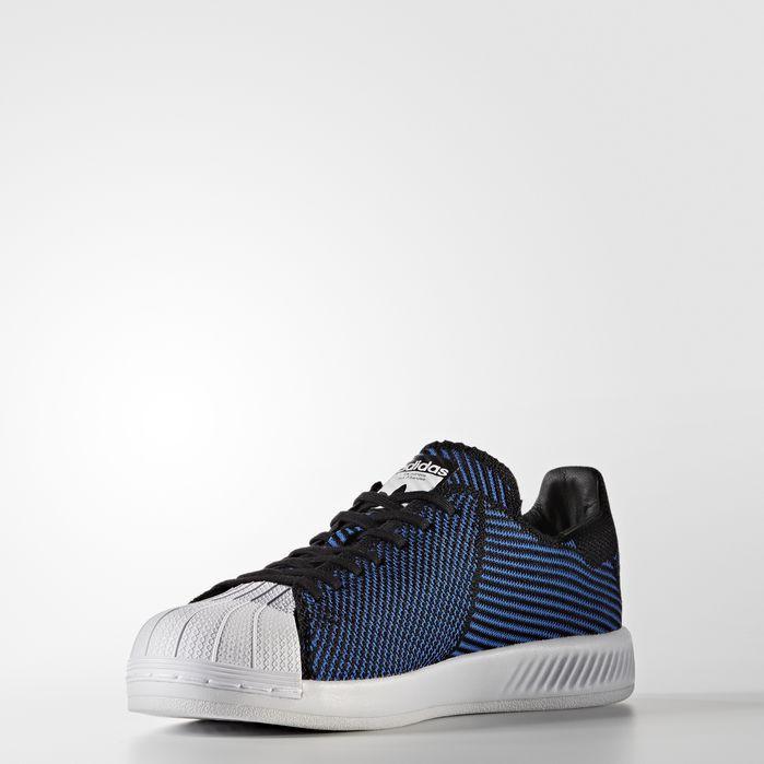 Adidas Originals Superstar Primeknit Shoes In Core Black/blue/running White  Ftw | ModeSens