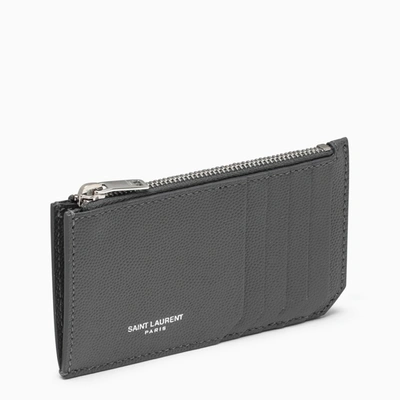 Saint Laurent Grey 5 Fragments Card Case