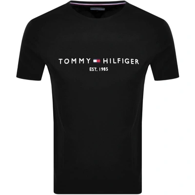 Tommy Hilfiger Logo T Shirt Black