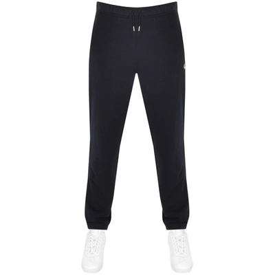 Fred Perry Loopback Jogging Bottoms In Navy In Black