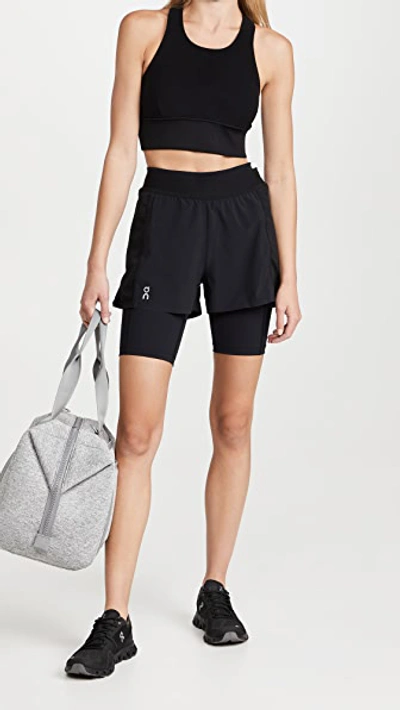 On Black Active Running Shorts