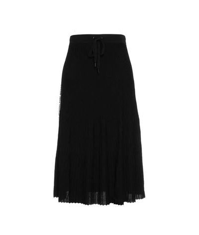 Michael Kors Skirt In Rib Knit In Black