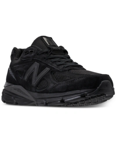New Balance Men's 990 V4 Running Sneakers From Finish Line In Black
