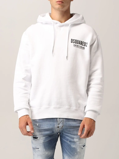 Dsquared2 Hoodie With Logo In White