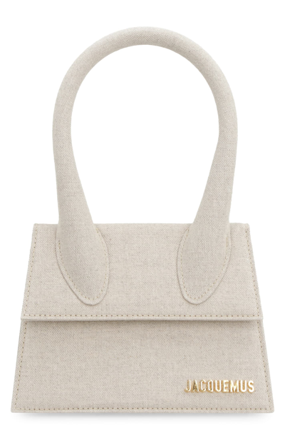 Jacquemus Le Chiquito Moyen Small Tote Bag In Grey