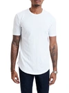 Goodlife Slub Cotton Scallop Crewneck T-shirt In White