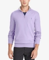 Polo Ralph Lauren Men's Jersey Half-zip Pullover In Provence Purple Heather