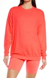 Alo Yoga Soho Pullover In Pink Lava