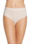 Calvin Klein Second Skin High Waist Thong In Tjq Barely Pink