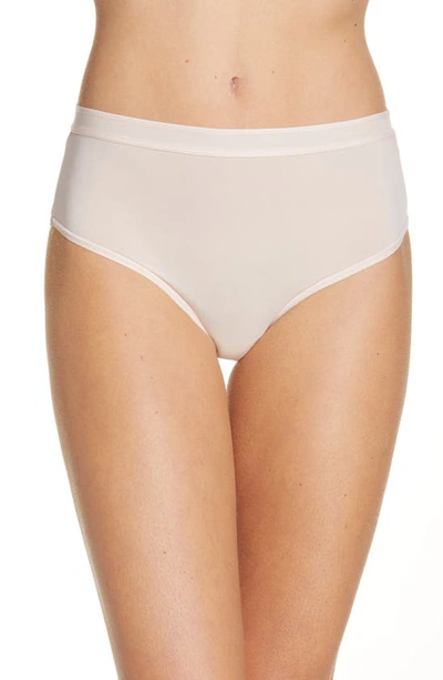 Calvin Klein Second Skin High Waist Thong In Tjq Barely Pink