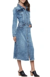 Wash Lab Denim Piece Dyed Denim Dress In Mineral Blue