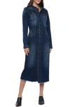 Wash Lab Denim Piece Dyed Denim Dress In Space Blue