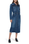 Wash Lab Denim Piece Dyed Denim Dress In Marlin Blue