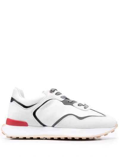Givenchy Giv Low-top Runner Sneakers In Grey White Red