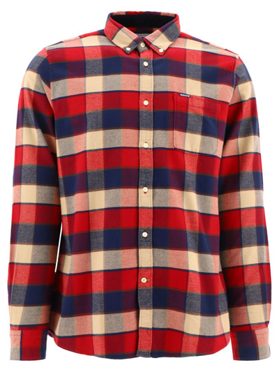 Barbour Valley Tailored Fit Plaid Button-down Shirt In Red