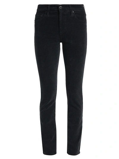 Ag Mari Mid-rise Stretch Skinny Jeans In Opulent Black
