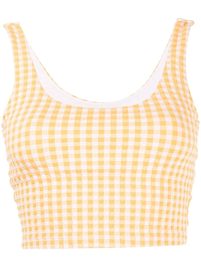 The Upside Masilda Lana Cropped Top In Yellow