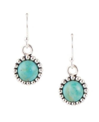 Barse Everyday Dainty Earrings In Turquoise
