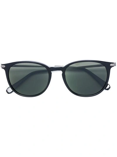 Brioni Round Frame Sunglasses - Black
