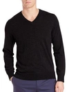 Theory Men's V-neck Sweater In Black