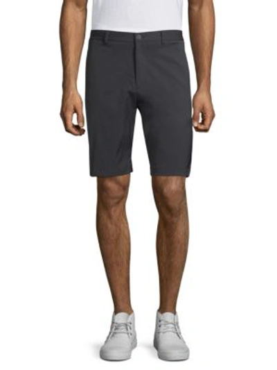 Theory Zaine Sw Neoteric Slim-fit Shorts In Black
