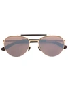Mykita Aviator Sunglasses In Brown