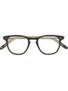 Garrett Leight Matte 'brooks' Optical Glasses In Green