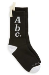 Advisory Board Crystals Abc. 123. Logo Crew Socks In Anthracite