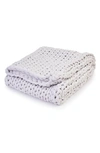Bearaby Organic Cotton Weighted Knit Blanket In Moonstone Grey
