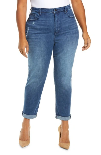 Nydj Plus Size Margot Girlfriend With Roll Cuffs Jeans In Heron