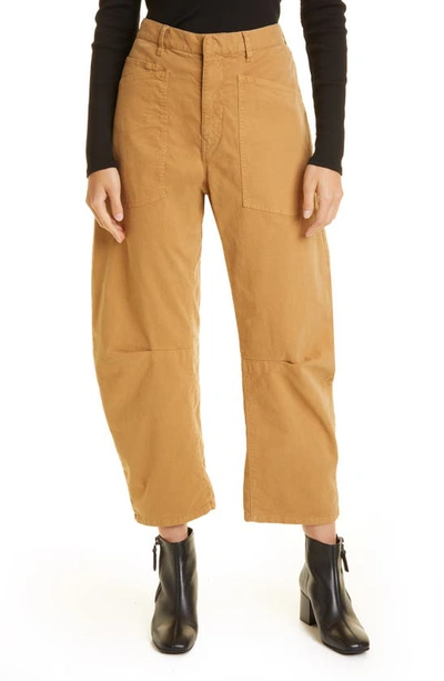 Nili Lotan Shon Stretch Cotton Pants In Fawn