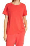 Nili Lotan Brady T-shirt In Sunfaded Red