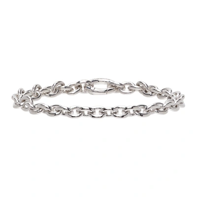 Tom Wood Ada Cable-chain Rhodium-plated Sterling-silver Bracelet
