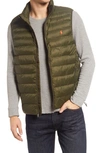 Polo Ralph Lauren Packable Recycled Nylon Vest In Dark Loden