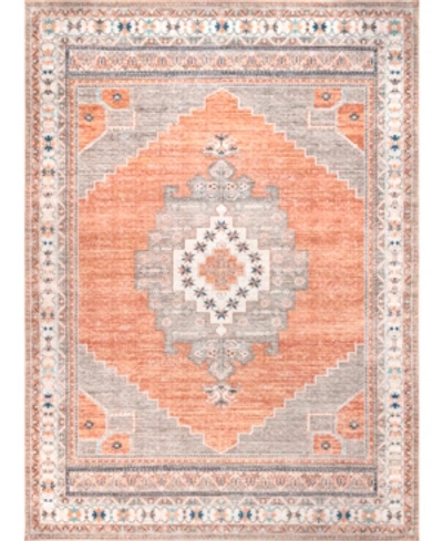 Nuloom Aurora Hjau02a Machine-washable 5' X 8' Area Rug In Rust