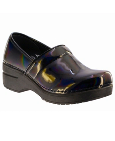 Easy Street Easy Works By  Women's Lead Slip Resistant Clogs Women's Shoes In Iridescent