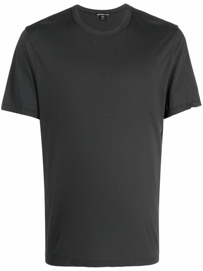 James Perse Short-sleeved Cotton T-shirt In Grey