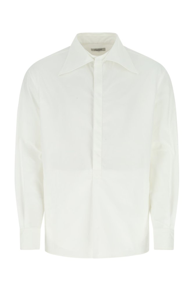 Valentino Oversize Collar Shirt In White