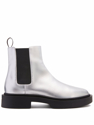 Giuseppe Zanotti Aston G Ankle Boots In Silver