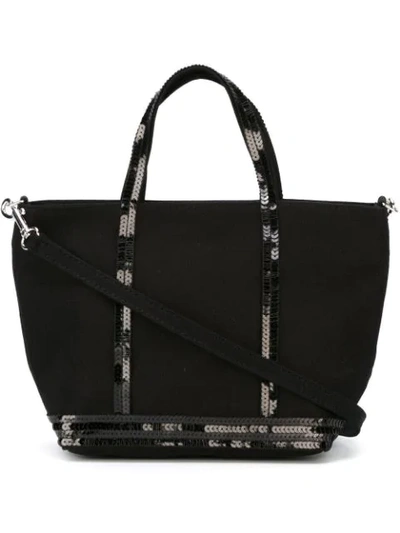 Vanessa Bruno Kleiner Shopper Mit Paillettenverzierung In Black