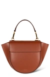 Wandler Hortensia Mini Leather Bag In Tan