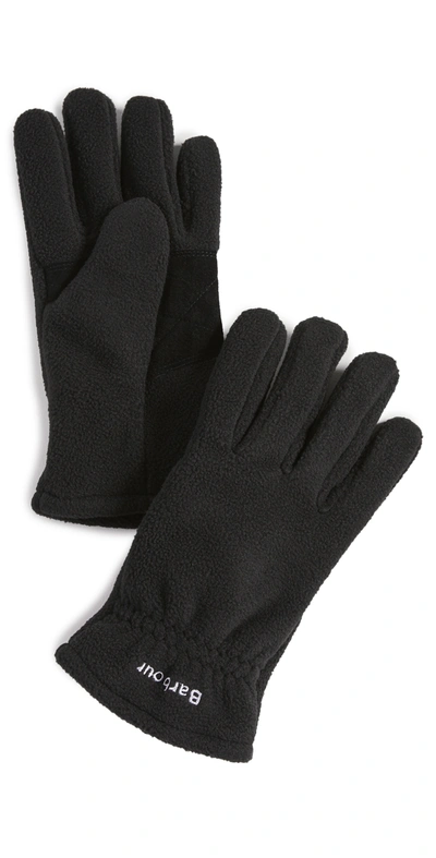 Barbour Coalford Fleece Gloves In Black